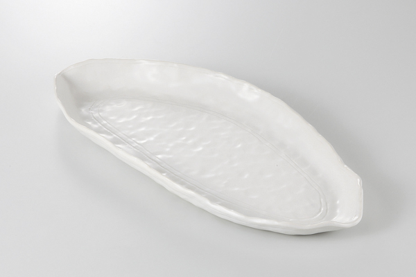 ホワイト 木の葉皿