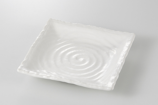 ホワイト 正角皿(大)