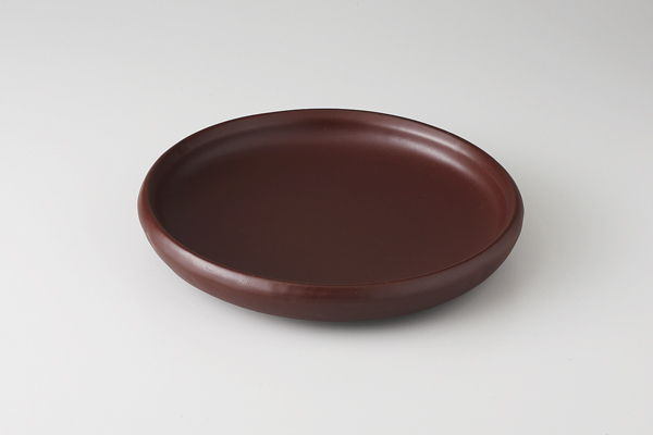 【廃番】朱赤 6.5陶板皿