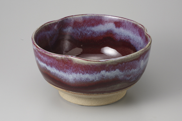 辰砂 三ッ山盛鉢