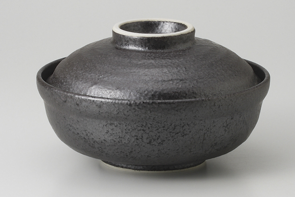 【廃番】黒釉 6.0蓋物