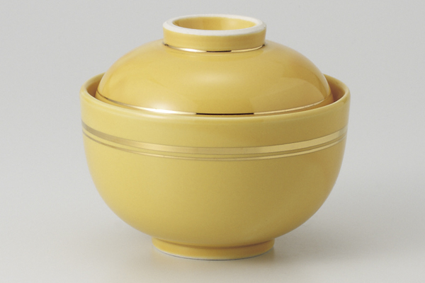 黄釉 煮物碗(大)