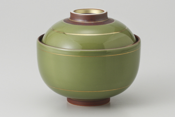 もえぎ金彩 菓子碗