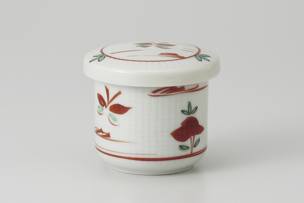 赤絵花蝶 小むし碗