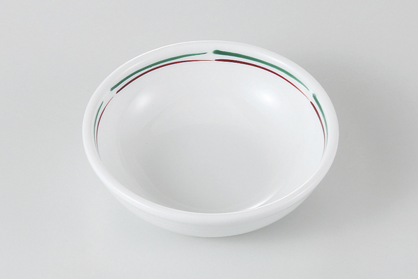 二色ライン 丸型鉢