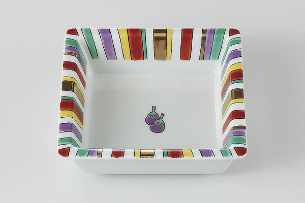 虹十草なす 角鉢