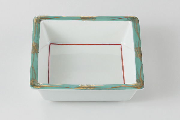 【廃番】緑金彩 角鉢