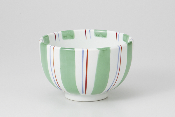 【廃番】グリーン十草 茶碗