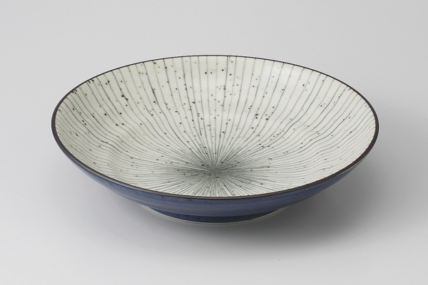 灰釉十草 7.0浅鉢