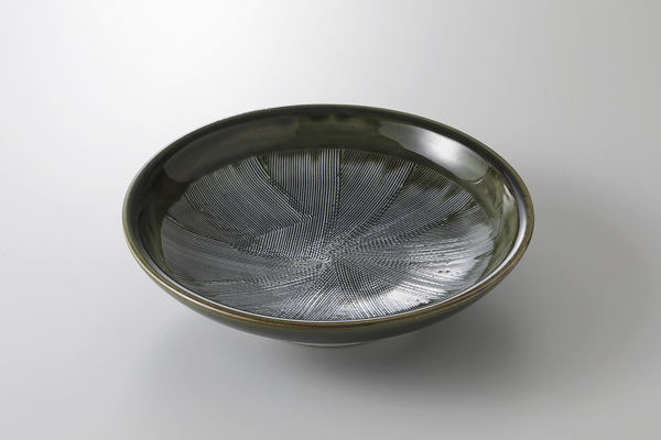 織部目アリ 7.0うどん皿