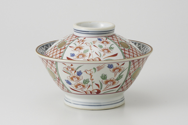 万歴花鳥 切立蓋丼