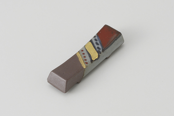 南蛮角三彩 はし置