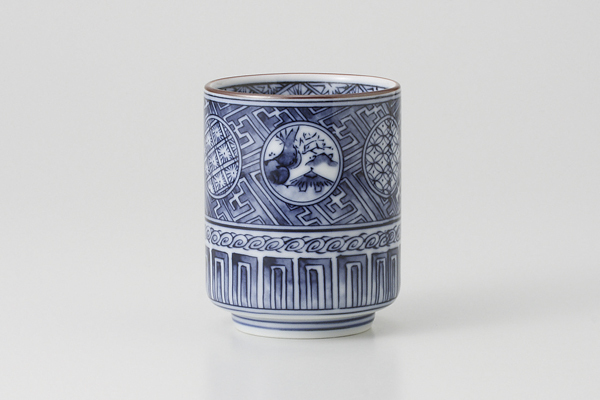 丸紋祥瑞 長湯呑(大)