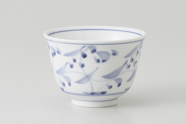 染付唐草 反千茶