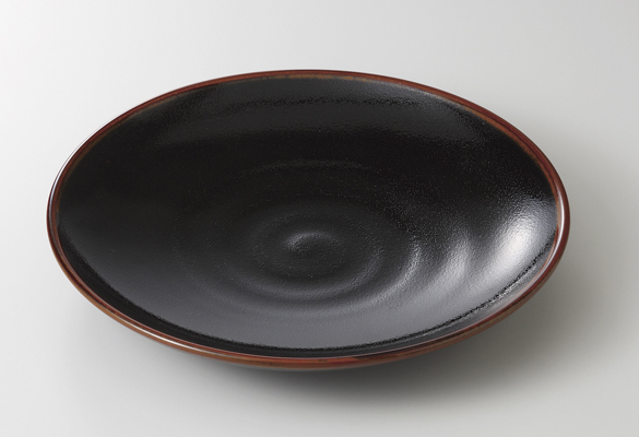 【廃番】ゆず天目 丸6.0皿