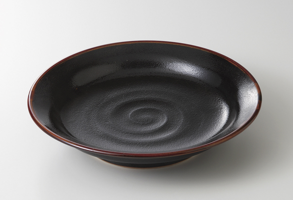 【廃番】ゆず天目 8.0高台皿