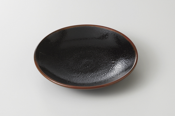 【廃番】ゆず天目 丸2.8皿