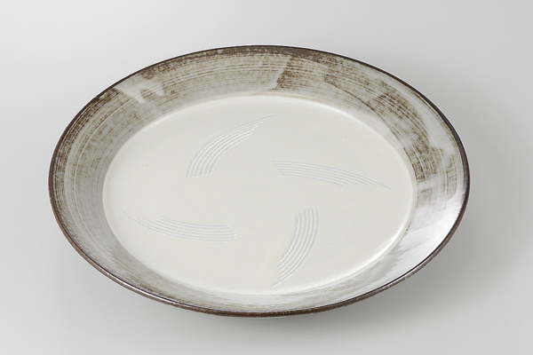 【廃番】唐津櫛目 パスタ皿