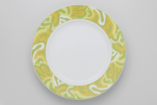 緑模様 12″皿