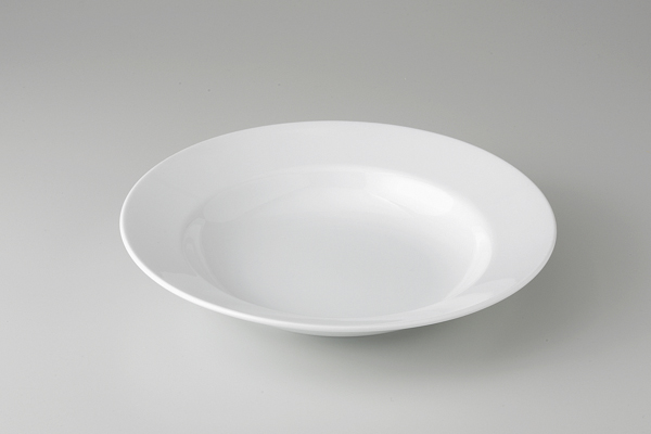 【廃番】シノワホワイト(強化) 9″スープ皿