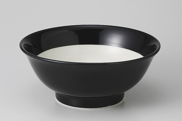 黒漆陶 6.5高台丼