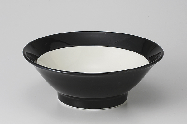 黒漆陶 6.5反高台丼