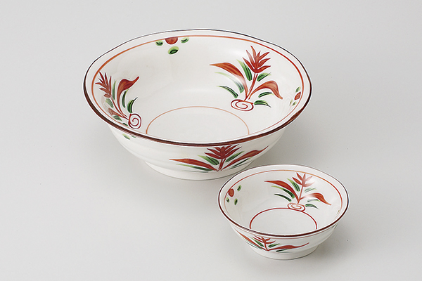 草花紋(中国) 刺身鉢