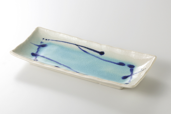 涼彩散し サンマ皿