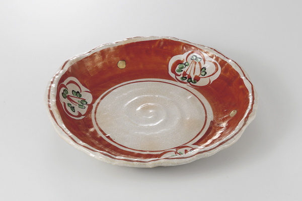 【廃番】朱巻間取花 8.5皿