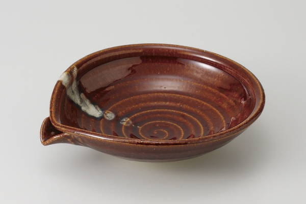 あめ釉 片口7.0鉢