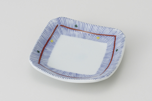 錦京十草 3.5角皿