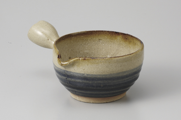 藍刷毛(中国) 手付鉢