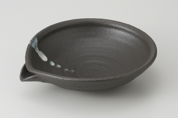 白斑点 片口7.0鉢