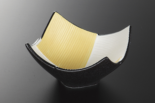 金銀彩市松 角小鉢