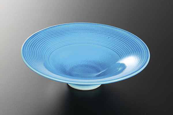 トルコ交趾巻 千段浅鉢(無鉛)