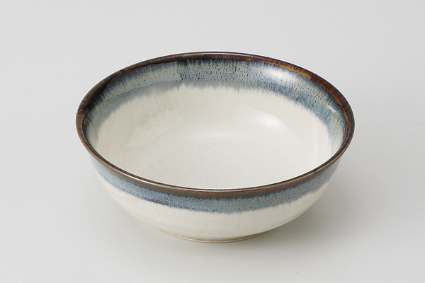 白釉錆流し 4.0深口ボール