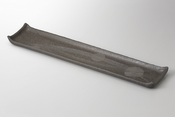 炭化くし目 長皿