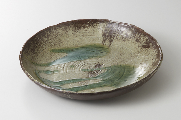 緑釉なげかけ 盛鉢