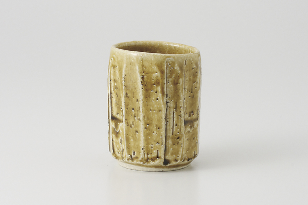 黄瀬戸削ぎ 立湯呑