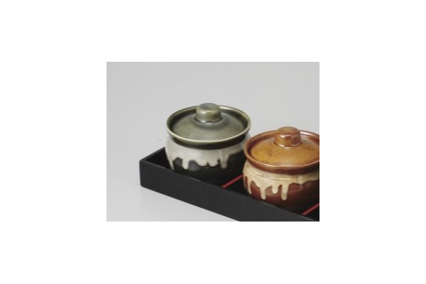 オリベ白流し つけ物壷(小)