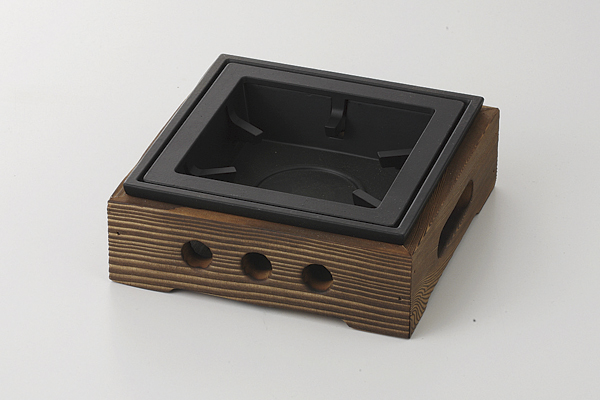 民芸こんろ 焼杉(小)