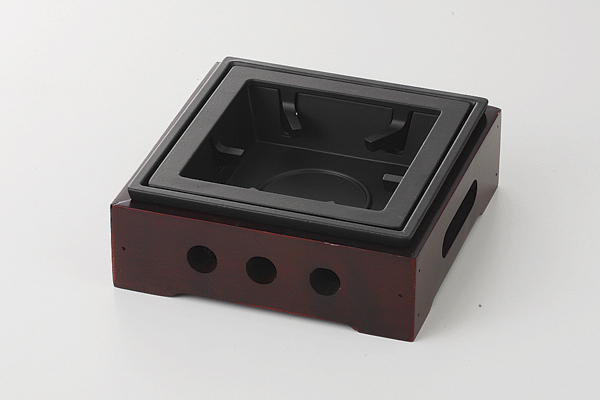 民芸こんろ ブラウン(大)