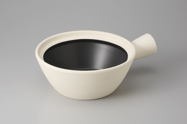 【廃番】黒釉 片手鍋(大)