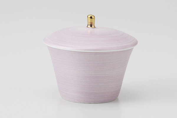 シルバーピンク 蓋付デザート