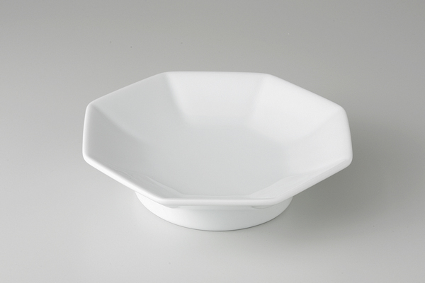 シノワホワイト(強化) 八角高台皿