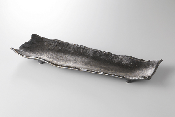 熔岩流 ちぎり長皿