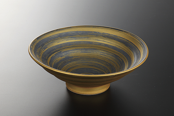 イエロー銀彩 ろくべい中鉢
