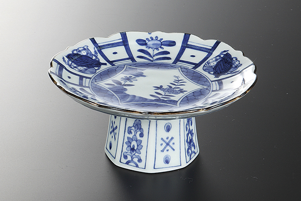 染付芙蓉手 高台向付