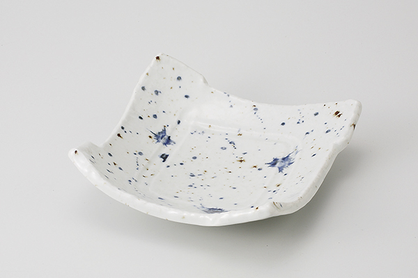 藍しぶき 格子向付