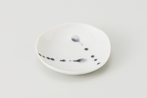 墨吹染め 豆皿